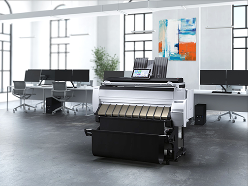 The Ricoh IM CW2200 digital colour large format printer responsively produces CAD drawings and large documents.