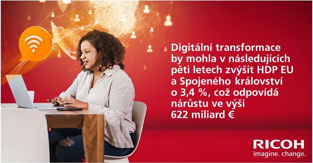 Evropské společnosti by mohli digitální transformací dosáhnout růstu ve výši 622 miliard eur